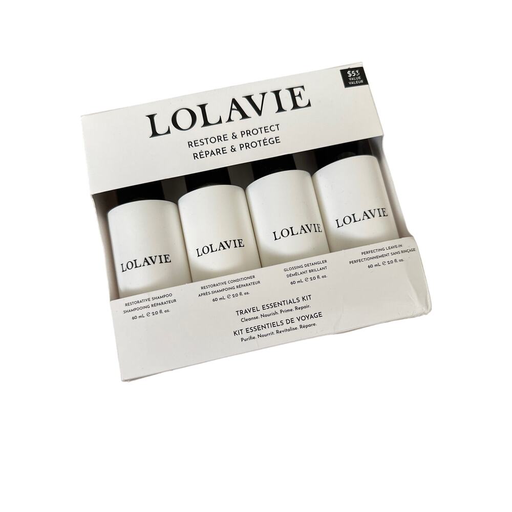 Lolavie - Travel Essentials Kit Shampoo Conditioner Detangler & Leave in